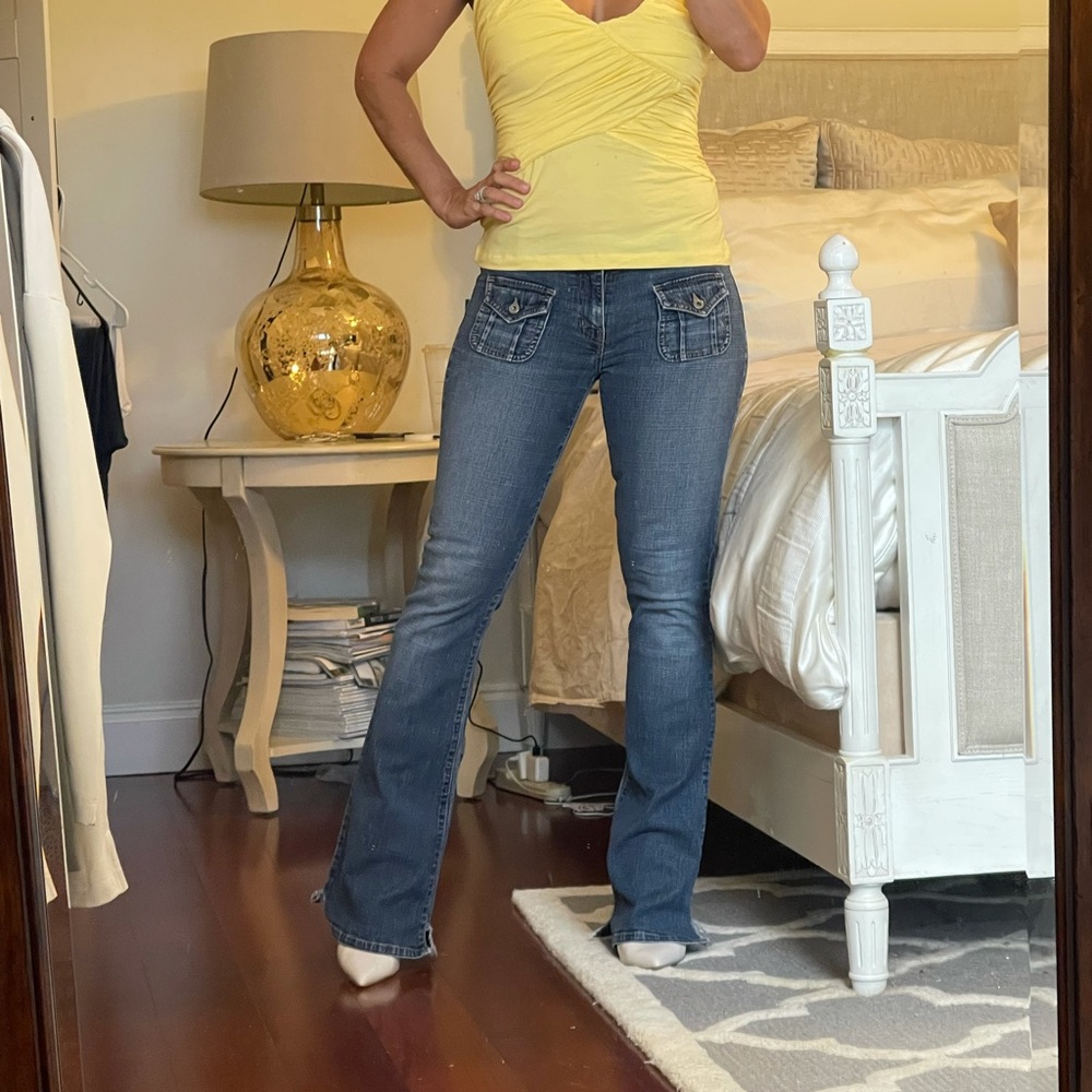 Guess Front Pocket Flare Jeans